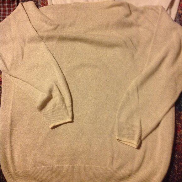 Burberry Men's Large Multicolor Pullover Sweater - Made in Scotland-Linen & Silk - Picture 4 of 5